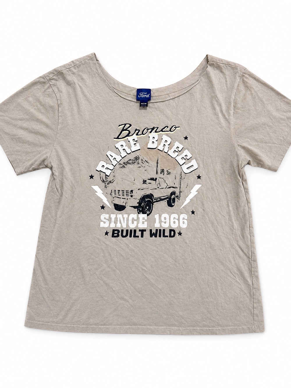 Urban Planet Beige Graphic Short Sleeve Tee